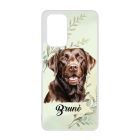 Névvel kérhető - Barna Labrador Retriever portré mintás Xiaomi tok